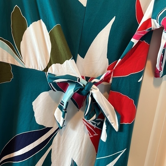 CUTE soft comfy floral elbow length sleeve dress cuddl duds size Petite Large - Picture 2 of 11